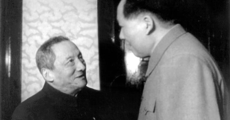 与主席合影